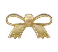 Uonlytech Gold Bow Dresser Knob - Brass Bow Drawer Handle - Kitchen Cabinet Pull for Home Nursery Door Bedroom Vintage Cupboard Furniture Hardware