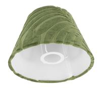 Uonlytech Green Plush Cloth Lamp Shade E27 Bedside Light Cover, Small Lampshade for Table and Desk Lamps, Eye-Protection Design for Bedroom and Living Room Use