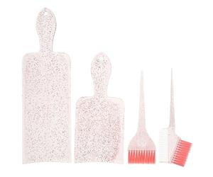 Uonlytech Hair Dye with Highlighting Brush and Foil Board Coloring Kit Lightweight Abs and Nylon Hair Dye Tools for and Salon Use