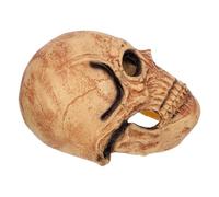 Uonlytech Halloween Skull Face Mask with Movable Jaw Full Head Latex Skeleton Headpiece Bone Mask for Adults Halloween Party Costume and Scary Cosplay Accessory