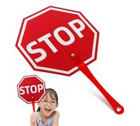 Uonlytech Handheld Stop Sign Paddle Handle for Classroom Use, Teacher Stop Slow Sign Board, Convenient School Supply for Student Interaction