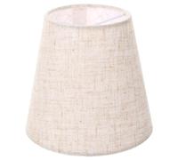 Uonlytech Handmade Cloth Lampshade Accessories 5.51X5.51X5.12In Cream Fabric Lamp Cover for Table Lamps Wall Lights and Chandeliers Indoor Decorative Lighting