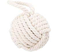 Uonlytech Handmade Cotton Linen Ball Door Stopper Protects Wall and Does Not Scratch Floor Decorative Door Stop for Household Use in Home Or Office