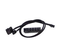 Uonlytech Heavy Duty Computer Fan Hub 5-pin Male Cable Motherboard Power Extension Cable