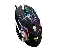 Uonlytech Heavy Metal Gaming Mouse Luminous Mechanical Office Macro Programming Ergonomic Design