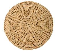 Uonlytech Japanese Style Straw Woven Round Floor Cushion 30X30Cm, Natural Meditation Sitting Mat, Yoga Seat Pad for Home and Window Seat Use