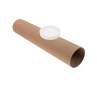 Uonlytech Kraft Paper Cardboard Tube 6.5cm Diameter 33x1cm Thick Poster Storage Tube for Blueprint and Painting Roll Protection in Crafts and Document Organization