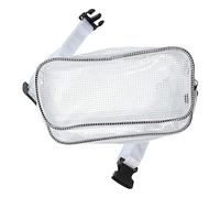 Uonlytech Large Capacity PVC Anti-Static Waist Bag Unisex Storage Pouch for Tools White Fanny Pack Multiple Compartments for Engineers and Professionals
