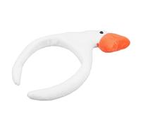 Uonlytech Lovely Cartoon Duck Headdress White Fabric Headband Comfortable for Breathing and Not Easy to Fall for Carnival and Cosplay