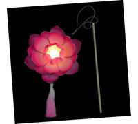 Uonlytech Luminous Lotus Lamp Handheld Led Chinese Style Creative Festival Decor for Ancient Costume Show Portable Photography Lighting