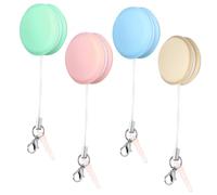 Uonlytech Macaron Removes Smudges and Fingerprints 4pcs Silicone and Pp Material Phone Screen Cleaner with Lanyard and Buckle Portable Screen Wiper for Random Color for Smartphones and Tablets