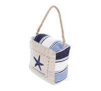 Uonlytech Mediterranean Door Stopper Heavy Duty Fabric and Fine Sand Floor Protector with Jute Rope Decorative Door Stops for Indoor Bathroom Bedroom Use