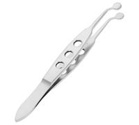 Uonlytech Meibomian Gland Massage Tweezers Round Tip Eyelid Expressor Forceps for Eye Stye Removal and Eyelid Blockage Treatment, Large 5x5mm Precision Tool for Facial Puffiness Care