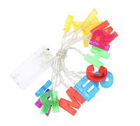 Uonlytech Merry Christmas String Lights Battery Operated Merry Xmas Letter Fairy Lights Banner for Indoor Outdoor Christmas New Year Party Decor (No Battery)