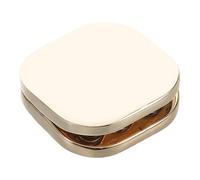 Uonlytech Mini Fingertip Slider , Portable Alloy Push Finger for Adults, Creative Desk Hand for Outdoor Relaxation and Stress Relief, Gold Square Small Tool Accessory