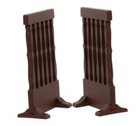 Uonlytech Mini Screen Divider Decorative Screen 2pcs Wooden with Unique Japanese Design, Multi Functional Reusable Room Divider Brown for Home Decor for Living Room and Bedroom