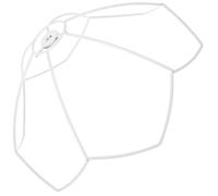 Uonlytech Multi-Functional DIY Table Lampshade Frame Metal Wire Lamp Shade Cover Rack Easy to Install for Home and Office Modern White Lampshade Accessory