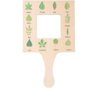 Uonlytech Nature Guide Finder Large Wooden Nature Observation Tool Pine Wood Frame 0.5Cm Thick Educational Outdoor Garden Cloud Identification Viewer for