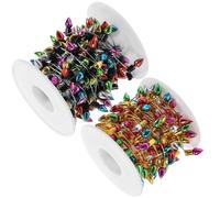 Uonlytech Outdoor Simulation Light String 2 Rolls 10m Artificial Fairy Lights for Shopping Mall and Bedroom Decoration