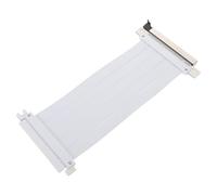 Uonlytech Pcie 4.0 Riser Cable 16X 20Cm White 180 Degree Right Angle GPU Extension Cable Full Speed Pcie Extension for External Graphics Card and Mining Rig