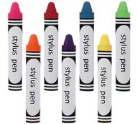 Uonlytech Pen Style Stylus Tablet Stylus 7pcs Set with Silicone and Metal Material Easy to Hold for Writing and Drawing on Mobile Phones and Tablets