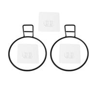 Uonlytech Pet Food Bowl Wall-Mounted Rack 2Pcs with Adhesive Strips, Medium Hanging Holder for Cats and Dogs Feeding Station