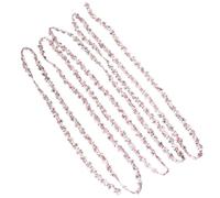 Uonlytech Pink Rose Lace Floral Ribbon 4.5m Decorative Trim for Sewing Crafts and Bouquet Arrangements