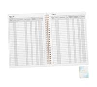 Uonlytech Portable Check Register Book Print Financial Ledger for Personal Budgeting and Check Management Compact Lightweight Checkbook Register for Easy Transaction Tracking and Expense