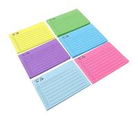 Uonlytech Portable Memo Pads with Removable Adhesive Page Tearable Note Stickers Pastel Purple Blue Green Yellow for Office Scrapbooking