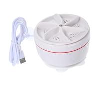 Uonlytech Portable Mini Washing Machine Pp Material Compact Travel Laundry Washer with Turbo Cleaning and Simple Operation White for Underwear and Skirts, for Business Trips and Travel