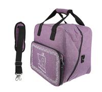Uonlytech Portable Sewing Machine Carrying Bag Water Resistant Oxford Cloth Travel Tote with Large Capacity Storage for Sewing Accessories and Embroidery Tools Violet