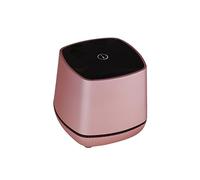 Uonlytech Portable USB Powered Computer Speakers Rose Gold Mini Desktop Bass Sound Player with Volume Control Compact Wired Stereo Sound for Laptop Tablet Home and Office Use