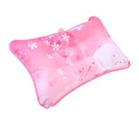 Uonlytech Practical Inflatable Waterproof Ice Pillow for Adults, Summer Cooling Water Nap Cushion, Pink Cherry Blossom Design