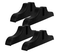 Uonlytech Privacy Screen Support 4Pcs Room Divider Feet Black Steel Legs with Stable Base for Indoor Partition Panels