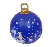 Uonlytech PVC Inflatable Christmas Ball Outdoor Yard Decoration Large Oversized Inflatable Xmas Ornament for Garden and Patio