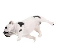Uonlytech Realistic French Bulldog Figurine, Small Desktop Dog Model Ornament for, Plastic Bulldog Statue Animal Cognition Educational Figure