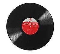 Uonlytech Retro Music Record Rug round Area Rug with Stain-resistant Polyester Material and Anti-slip Feature, for Home Decor and Bathroom Use, Stylish Vinyl Carpet with Multi-scene