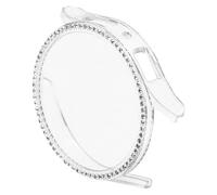 Uonlytech Rhinestone Watch Protective Case for Gen The Hr Transparent Double Row Design Lightweight Watch Shell Easy to Install Protects From Dirt and Scratches