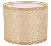 Uonlytech Round Straight Lampshade Lamp Shade Oatmeal Pendant Lamp Drum Lampshade Table Light Cover Bell Lamps Shades Corner Lamp Shade Fabric Lampshade Clip on Linen Vintage Floor Lamp E27