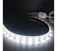 Uonlytech Self-Adhesive Strip Lights USB Power Supply 2m Cold White Light for Sewing Machine Kitchen Tv Crib