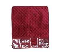 Uonlytech Sewing Machine Mat with Pockets Table Cushion Organizer for Easy Storage Beautiful Floral Design for Home Sewing and Hobbyists for Sewers