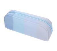 Uonlytech Silicone Pencil Case See-Through Design Slim Pencil Pouch for Women Aesthetic and Practical