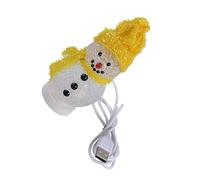 Uonlytech Small Lighted Snowman Table Night Light Baby Night Light USB Night Light USB Christmas Snowman USB Mini Christmas Lights Christmas Centerpiece for Table Night Lamp Led Elder Toy