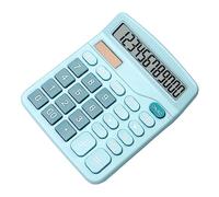 Uonlytech Solar Dual Power Calculator Blue Lightweight and Portable Basic Calculator for Students Office Workers and Home Use Easy to Operate and Convenient for Everyday