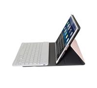 Uonlytech Split Keyboard Protective Case for 10.2 Inch Tablet Compatible with iPad 9.7 Lightweight PU Tablet Cover with Detachable Keyboard for Students and Professionals Rose Gold