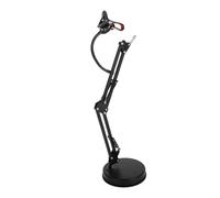 Uonlytech Stable Base Table Top Mic Stand Desk Mount Holder Height and Angle for Desktop Microphone Setup