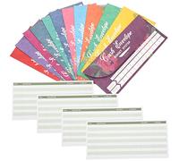 Uonlytech Tear Resistant Budget Envelopes with Label Stickers for Cash Budgeting and Saving Money Unique Designs Includes Budget Tracking for Personal Finance Management