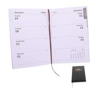 Uonlytech Travel Pocket Calendar with PU Cover Monthly Planner for Purse and Briefcase Lightweight Month Organizer Notebook for Fitness Wedding and Daily Scheduling