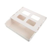 Uonlytech Under Desk Hidden Drawer Storage Box Adhesive Organizer Container Stable Buckle Design Capacity Under Table Storage for Office Home Classroom