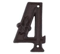 Uonlytech Vintage Cast Iron House Numbers for Door and Gate Rustic Metal Number Plaques with Screws Included Address Signs for Home Office Apartment Mailbox Indoor Use